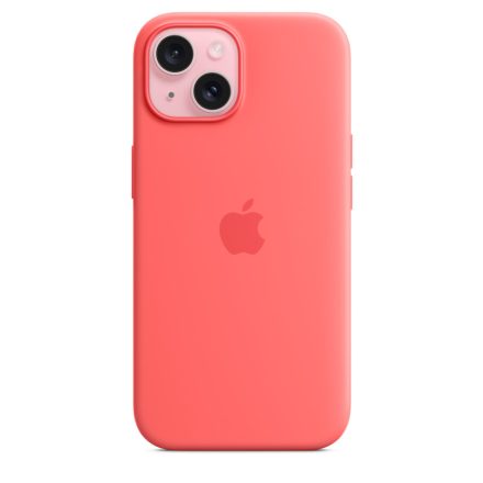 Apple iPhone 15 Szilikon tok - Guava