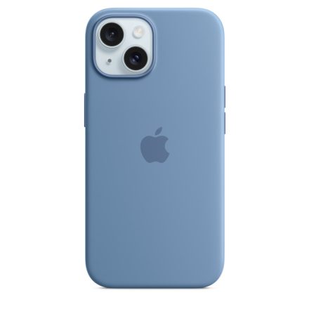 Apple iPhone 15 Szilikon tok - Winter Blue