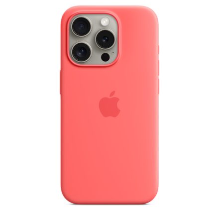 Apple iPhone 15 Pro Szilikon tok - Guava