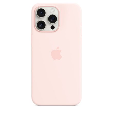 Apple iPhone 15 Pro Max Szilikon tok - Light Pink