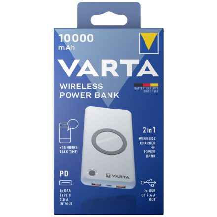 Varta Portable Wireless PowerBank 10.000mAh