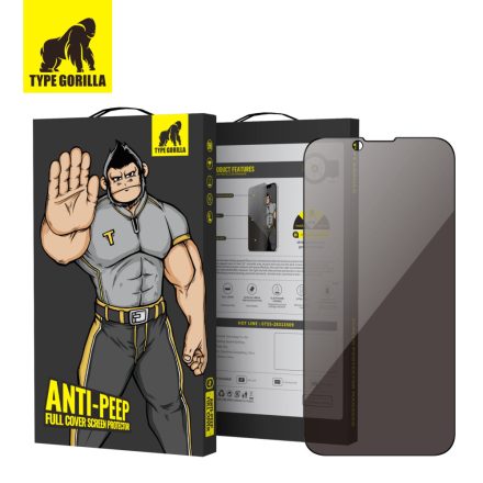 Type Gorilla Apple iPhone 11 Pro/XS/X Privacy Teljes Kijelzős Üvegfólia