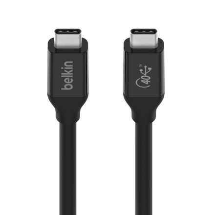 Belkin Connect 40Gbps 100W USB4 Kábel 0,8m - Fekete