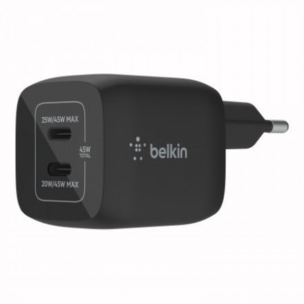 Belkin BoostCharge Pro Dual Type-C 45W Fali Töltő