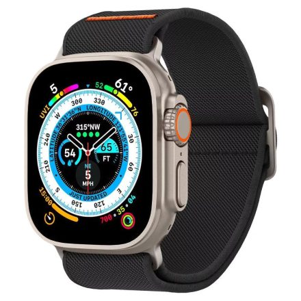 Spigen Lite Fit Ultra Apple Watch 49/45/44/42mm Szövet Szíj - Fekete