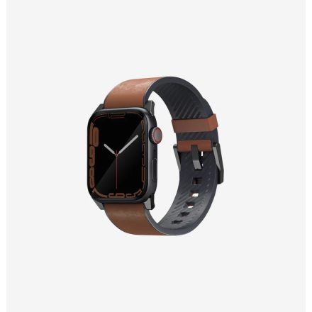 UNIQ Straden Apple Watch 49/45/44/42mm Bőr Szíj - Barna