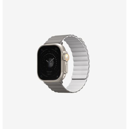 UNIQ Revix Apple Watch 49/45/44/42mm Kifordítható Szilikon Szíj - Szürke/Fehér