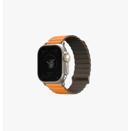 UNIQ Revix Premium Apple Watch 49/45/44/42mm Kifordítható Szilikon Szíj - Barna/Khaki