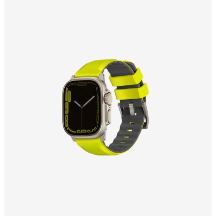 UNIQ Linus Apple Watch 49/45/44/42mm Szilikon Szíj - Zöld